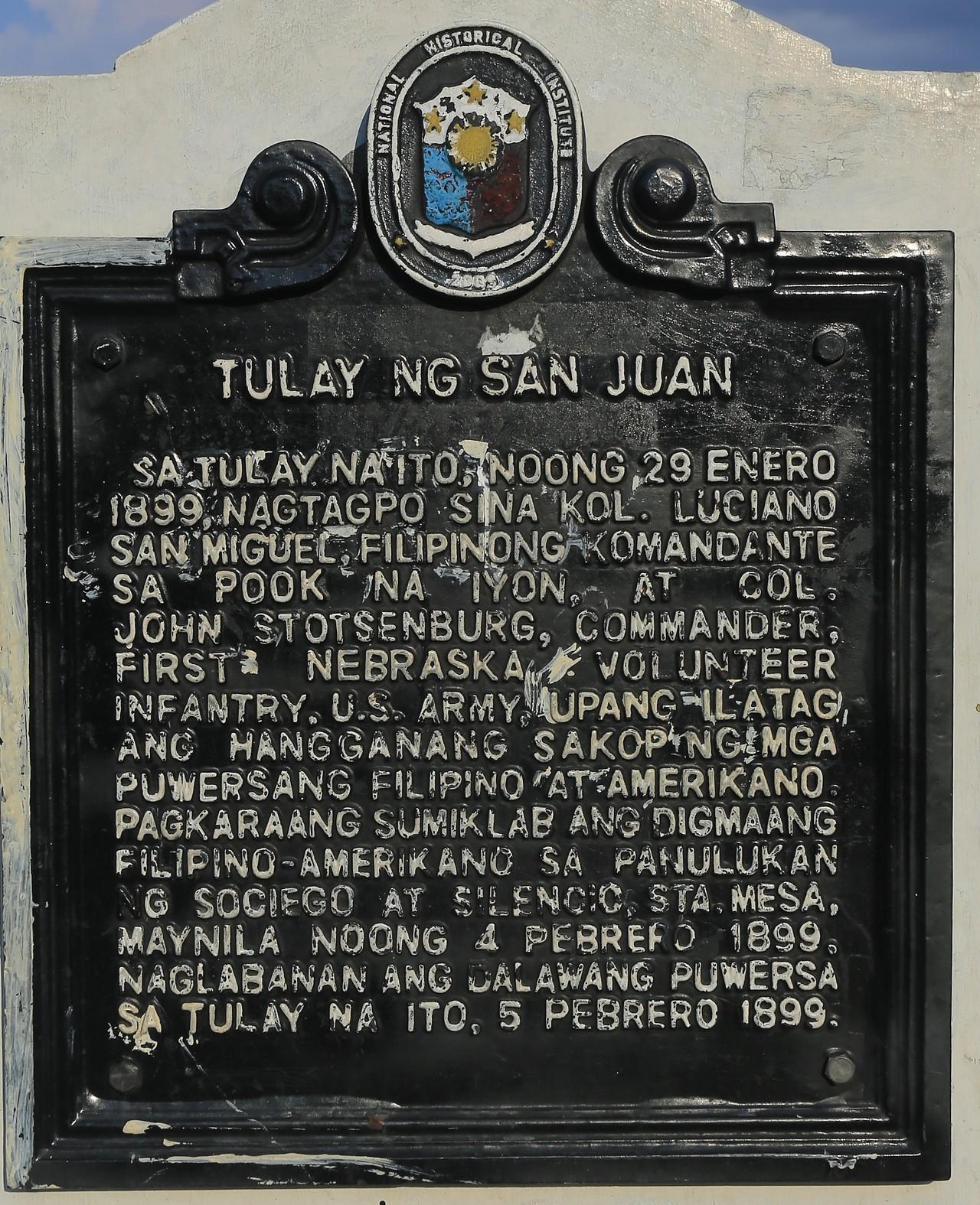 San Juan Bridge historical marker